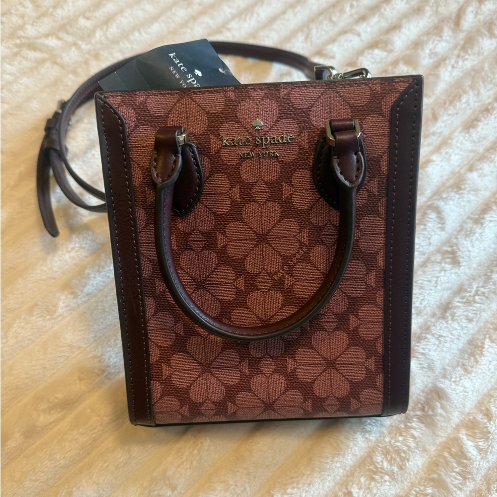 Kate Spade Pink and Brown Mini Bag